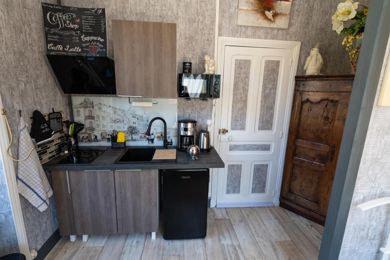 Studio Malou, Cuisine, Salle D'Eau, Terrasse Amenagee Olliergues المظهر الخارجي الصورة